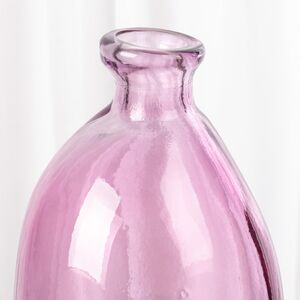 Стеклянная ваза-бутылка Нувола 35 см розовая Kaemingk (Кейминг) фото 2