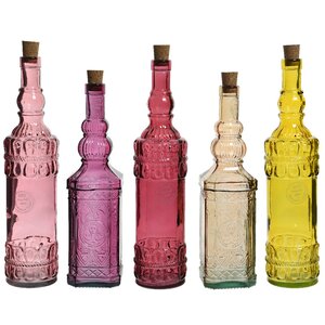 Набор стеклянных бутылок Византия 32-35 см, 5 шт Kaemingk фото 2