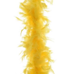 Гирлянда Боа из перьев 184 см желтый