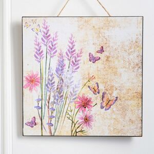 Деревянное панно Прованс - Душистая Лаванда 24*24 см