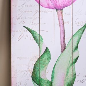 Деревянное панно Прованс - Аметистовый Тюльпан 60*30 см Kaemingk фото 4