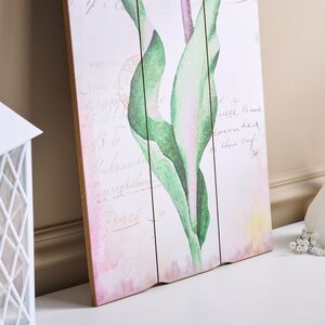 Деревянное панно Прованс - Аметистовый Тюльпан 60*30 см Kaemingk фото 3