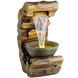 Садовый фонтан Голдштейн 80 см с LED подсветкой Winter Deco фото 4