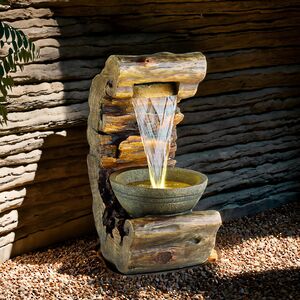 Садовый фонтан Голдштейн 80 см с LED подсветкой Winter Deco фото 3