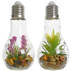 Декоративный светильник Лампочка Флора 19 см с розовым цветком, батарейки Kaemingk фото 4