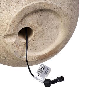 Декоративный фонтан шар Сан-Миниато 40 см кремовый, с LED подсветкой Kaemingk (Кейминг) фото 8