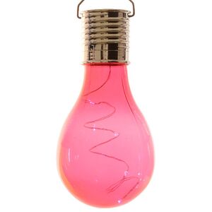 Подвесной светильник на солнечной батарее Лампочка Solar Colors 14 см с теплыми белыми LED, красный, IP44 Kaemingk фото 4