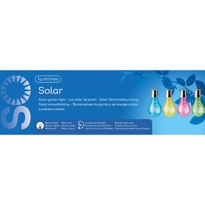 Подвесной светильник на солнечной батарее Лампочка Solar Colors 14 см с теплыми белыми LED, жёлтый, IP44 Kaemingk фото 9