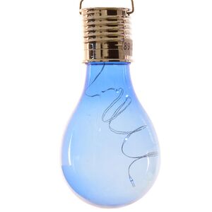 Подвесной светильник на солнечной батарее Лампочка Solar Colors 14 см с теплыми белыми LED, синий, IP44 Kaemingk (Кейминг) фото 7