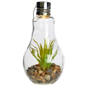 Подвесной светильник на солнечной батарее Лампочка Флора Solar 22 см с зелёным цветком, IP44 Kaemingk фото 3