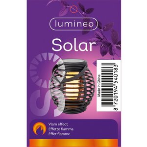 Садовый светильник - фонарь на солнечной батарее Solar Lambeth 16*15 см, с имитацией пламени, IP44 Kaemingk фото 5