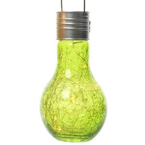 Подвесной солнечный светильник Лампочка Solar Party 17 см с теплыми белыми LED, салатовый, IP44 Kaemingk фото 6