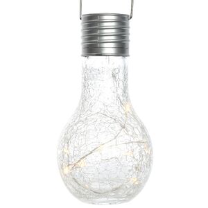 Подвесной солнечный светильник Лампочка Solar Crystal 17 см с теплыми белыми LED, IP44 Kaemingk (Кейминг) фото 4