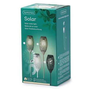 Садовый фонарь на солнечной батарее Solar Drop 94*11 см, светло-серый, IP44 Kaemingk (Кейминг) фото 6