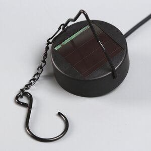 Подвесной солнечный светильник Solar Drop 21*13 см с теплыми белыми LED, черный, IP44 Kaemingk фото 5