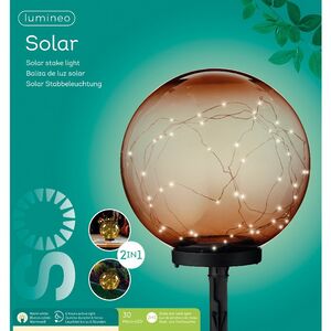 Садовый солнечный светильник Solar Tadema Amber 38*30 см, IP44 Kaemingk фото 4