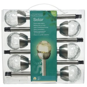 Набор садовых фонарей на солнечной батарее Solar Essence 24 см, 5 шт, IP44, уцененный Kaemingk фото 4