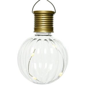 Подвесной светильник на солнечной батарее Solar Jar 11*8 см с теплыми белыми LED, прозрачный, IP44 Kaemingk (Кейминг) фото 3