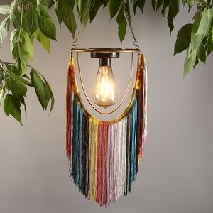 Подвесной светильник на солнечной батарее Solar Boho - Multicolor 38 см, IP44 Kaemingk фото 1