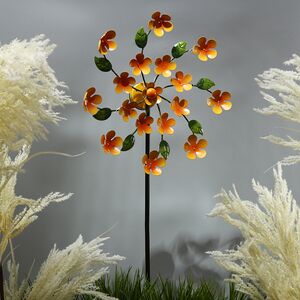 Садовый светильник на солнечной батарее Solar - Daisy Orange 119 см, с вращением, IP44 Kaemingk (Кейминг) фото 3