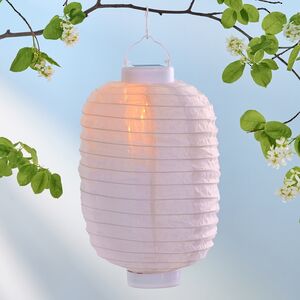 Китайский фонарик на солнечной батарее Solar Porcelana 30*20 см, с эффектом живого пламени, IP44 Kaemingk (Кейминг) фото 1