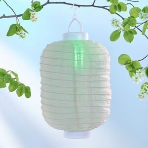 Китайский фонарик на солнечной батарее Solar Verano 30*20 см, цветные RGB LED с эффектом живого пламени, IP44