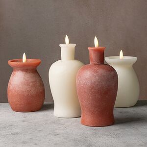 Светодиодная свеча с имитацией пламени Pieta: Bandini Crema 16 см на батарейках Kaemingk фото 3