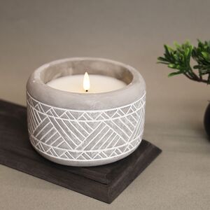 Светодиодная свеча Ethnic 15*11 см в бетонном подсвечнике, на батарейках, IP44 Kaemingk (Кейминг) фото 4