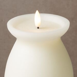 Светодиодная свеча с имитацией пламени Pieta: Bandini Crema 16 см на батарейках Kaemingk фото 2