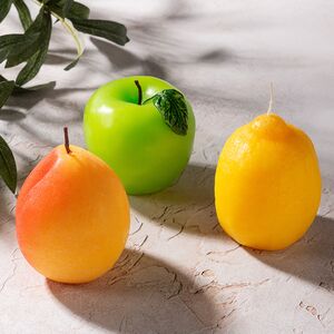 Ароматизированная свеча Персик 8 см, 10 часов горения Омский Свечной фото 3