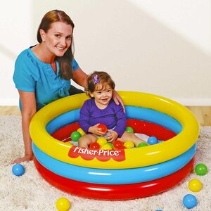 Детский бассейн с шариками Fisher Price 91*25 см (Bestway, Китай). Артикул: 93501