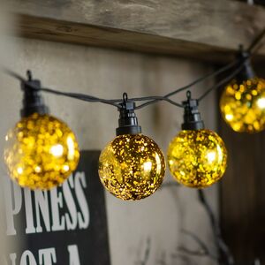 Гирлянда из лампочек Mercury, 10 ламп, теплые белые микро LED, 4.5 м, черный ПВХ, соединяемая, IP44 Kaemingk фото 3