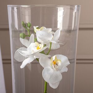 Искусственный цветок в кашпо Королевская 50 см белая Edelman (Эдельман) фото 2