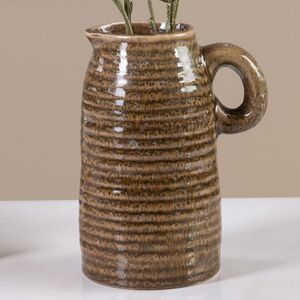 Керамическая ваза-кувшин Stanley 17 см коричневая