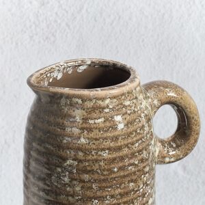 Керамическая ваза-кувшин Стэнли 17 см коричневая Koopman (Купман) фото 3