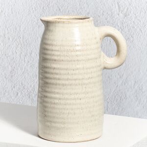 Керамическая ваза-кувшин Стэнли 17 см бежевая Koopman (Купман) фото 2