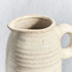 Керамическая ваза-кувшин Стэнли 17 см бежевая Koopman (Купман) фото 3