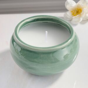 Ароматическая свеча Barnsley Sage 9 см зеленая Koopman фото 3