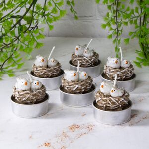 Набор свечей Голубки на гнезде 4 см, 6 шт Billiet фото 4