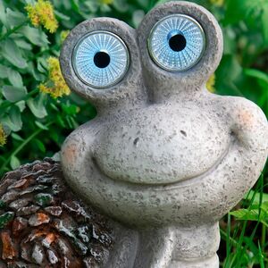 Садовый светильник на солнечной батарее Улитка Молли 23 см Koopman фото 2