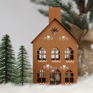 Подсвечник-домик Джинджер 22 см (Boltze, Германия). Артикул: 2014743/9709286