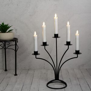 Канделябр Лютер на 5 свечей 34*32 см черный (Омский Свечной, Россия). Артикул: 981204