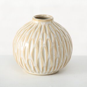 Фарфоровая ваза для цветов Creamy Pearl 9 см Boltze фото 3