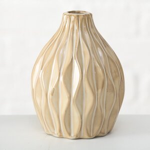 Фарфоровая ваза для цветов Creamy Pearl 15 см Boltze фото 3