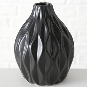 Фарфоровая ваза для цветов Masconni: Black Pearl 15 см (Boltze, Германия). Артикул: 1019192/9828612