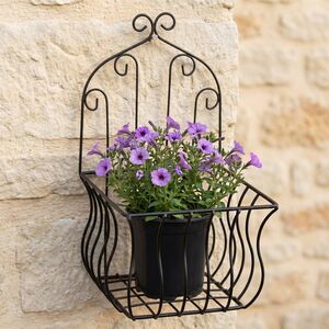 Подвесное кашпо - корзина Шамбери 35*20 см, металл