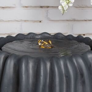 Декоративный фонтан Ritteri 54 см антрацитовый, с LED подсветкой Kaemingk фото 4