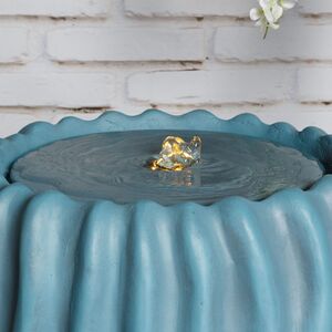 Декоративный фонтан Ritteri 54 см лазурный, с LED подсветкой Kaemingk фото 3