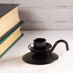 Подсвечник Тофино на 1 свечу, 10*4 см, черный (Омский Свечной, Россия). Артикул: 994004