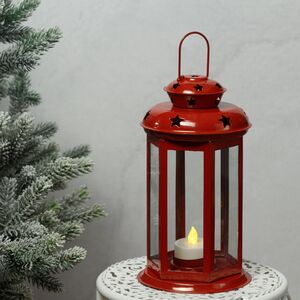 Подсвечник Волшебный Фонарик 23 см красный (Koopman, Нидерланды). Артикул: A04420010-1